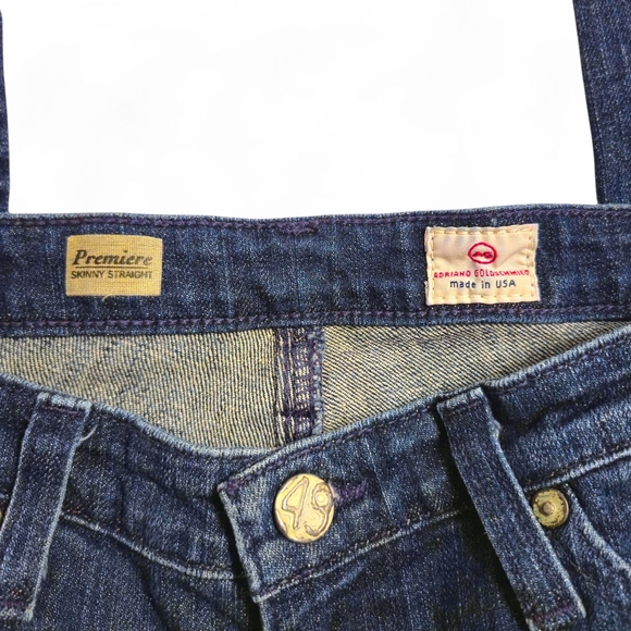 AG Adriano Goldschmied Premiere Skinny Straight Jeans - Size 28R - Picture 4 of 7